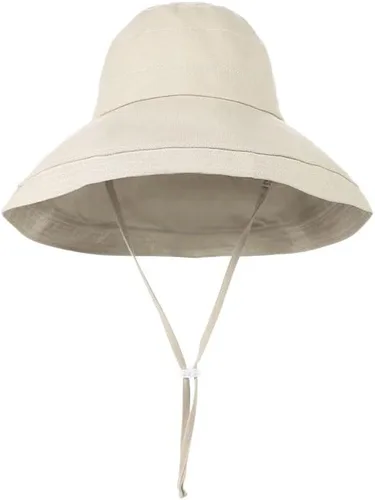 Vista 2 de Sombrero de ala ancha para mujer, para pesca, plegable, UPF 50+, protección solar UV, gorra de playa, gorra de verano con borde con alambre