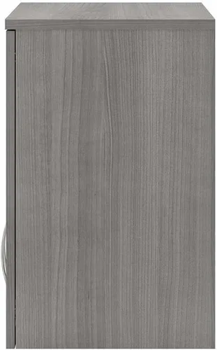 Vista 6 de Bush Business Furniture Armario de pared universal para cuarto de lavado con puertas y estantes, gris platino (LNS428PG-Z)