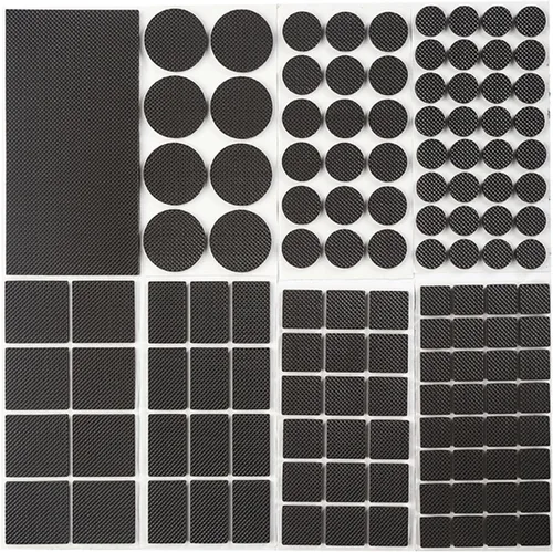 Vista 8 de Almohadillas Antideslizantes para Muebles de 1/2" x 3" Tiras de Goma Autoadhesivas Agarraderas para Muebles Almohadillas para Patas de Silla Pies