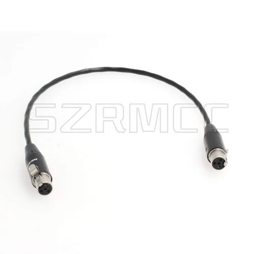 Vista 2 de SZRMCC TA4F Mini XLR 4 Pin hembra a TA4F Mini XLR 4 Pin hembra cable de audio Pro para micrófono de cámara (11.8 in)