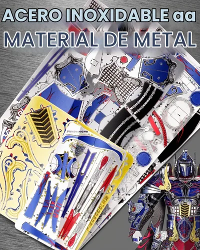 Vista 4 de Piececool Rompecabezas de metal 3D, kits de modelo Mecha, modelo de figura Titán, kits de bloques de construcción para adultos, rompecabezas 3D