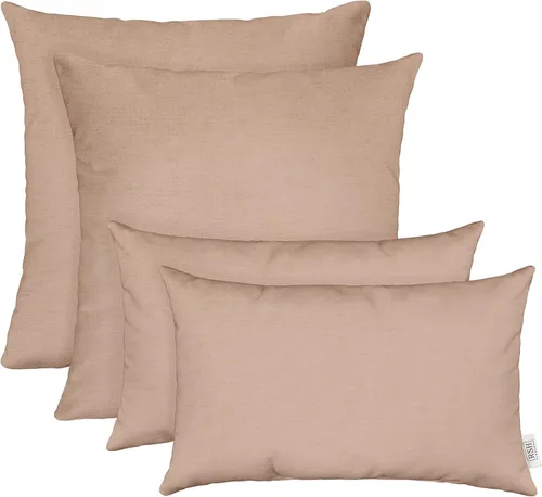 Vista 36 de RSH DECOR: Sunbrella Juego de 4 almohadas lumbares y cuadradas 20 x 12 pulgadas y 17 x 17 pulgadas Tela resistente al agua y a la decoloración