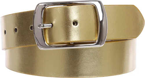 Vista 19 de Cinturón casual de cuero de la PU de las mujeres con la hebilla cuadrada del solo diente Rojo