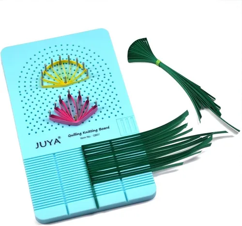 Vista 8 de JUYA Tabla de tejer con 2 funciones para guardar palos (azul)