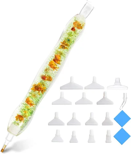 Vista 15 de Praise V Do Kit de herramientas de taladro de pintura de diamante 5D con flores, para adultos, con puntas de bolígrafo, selector de gemas para arte