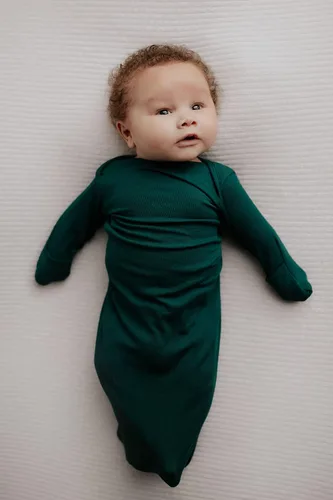Vista 39 de Three Little Tots Vestido de corbata anudada para bebé recién nacido - Bebé