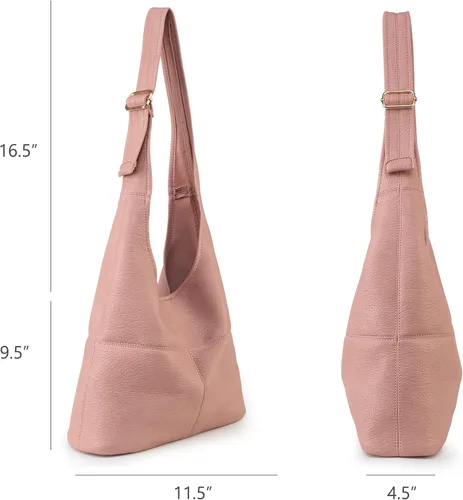Vista 3 de Montana West Hobo Bags - Bolso para mujer, ultra suave, plegable, con monedero