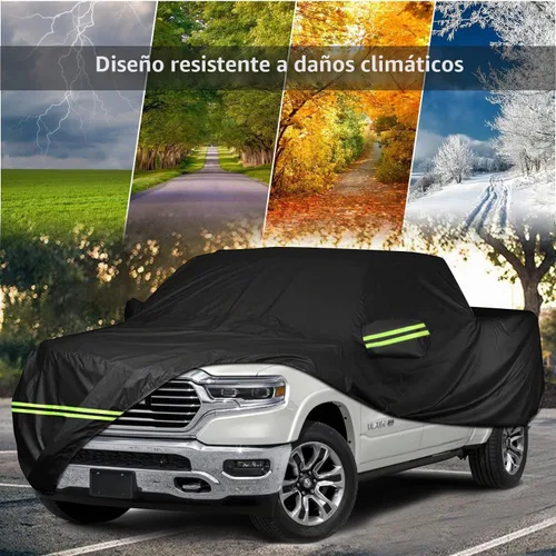 Vista 3 de Funda impermeable para automóvil Dodge Ram 1500 Crew Cab 1998-2022 de 5.5 pies, cubierta de camión de cama corta de 5.5 pies, fundas de automóvil