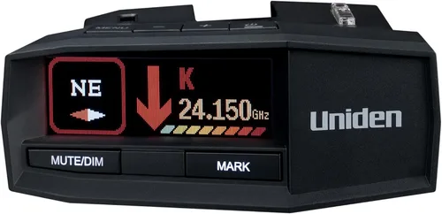 Vista 4 de UNIDEN R8 Extreme - Detector láser de radar de largo alcance, doble antenas frontal y trasera con flechas direccionales, GPS integrado con alertas