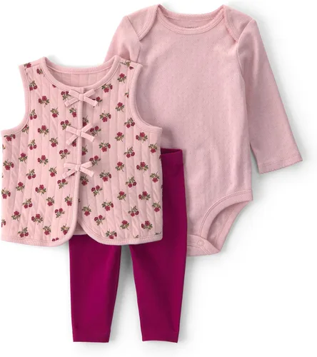 Vista 15 de Carter's Conjunto de pantalón de 3 piezas para bebé niña Floral verde