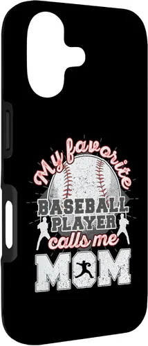 Vista 3 de Baseball Mom My Favorite Baseball Player Calls Me Mom Case for iPhone 17