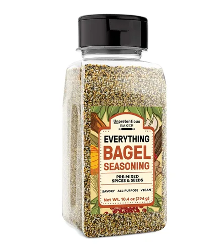 Vista 5 de Sin pretensiones, Everything Bagel Seasoning, 5.12 onzas Para condimentar bagels, mejorar ensaladas y añadir sabor a las verduras asadas
