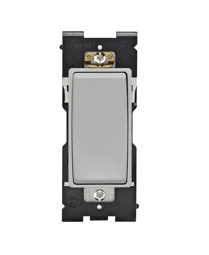 Vista 12 de Interruptor Leviton Renu para aplicaciones de 3 vías, 15A-120/277VAC, RE153-CA, Café Latte