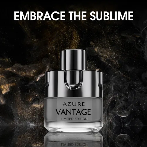 Vista 5 de AFLUXE Colonia para hombres Azure Vantage Set Maravilloso Multi Perfumado Eau de Toilette con vaporizador natural Perfume para hombres para todo