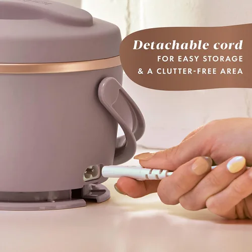 Vista 7 de Crock-Pot Fiambrera eléctrica y lonchera eléctrica, calentador de alimentos portátil para viajes, automóvil, para llevar, 20 onzas, rosa rubor