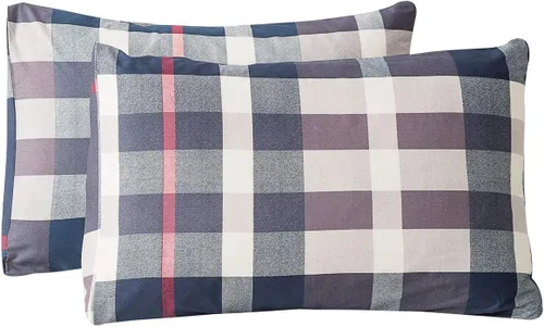 Vista 9 de SUSYBAO Juego de 2 fundas de almohada 100% algodón, tamaño Queen, diseño geométrico azteca negro, cierre de sobre, funda de almohada para decoración