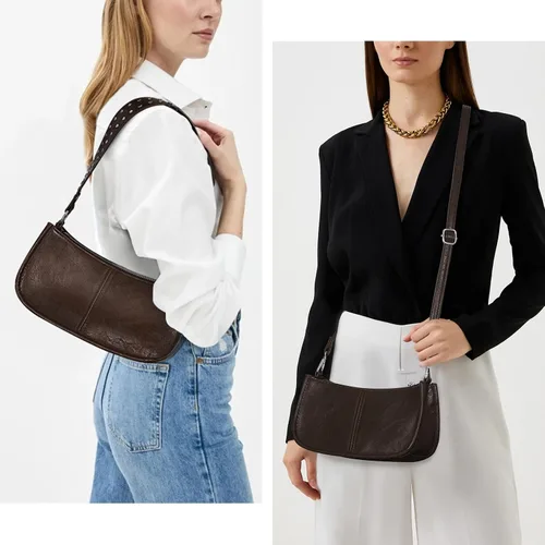 Vista 2 de Shoulder Bags for Women Y2k Purse and Handbags Retro Studded Crossbody Bag Small Shoulder Purse Leather Hobo Handbag