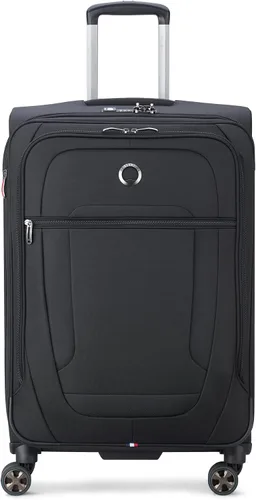 Vista 12 de DELSEY PARIS Helium DLX Softside - Maleta expandible con ruedas giratorias, azul marino, a cuadros, mediano de 25 pulgadas