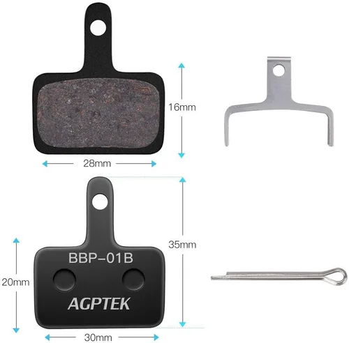 Vista 7 de AGPTEK Bike Brake Pads, High-Performance Brake Pads, Disc Brake Pads & Spring for Mountain Bike Disc Brakes,Bike Pads Compatible with TRP Tektro