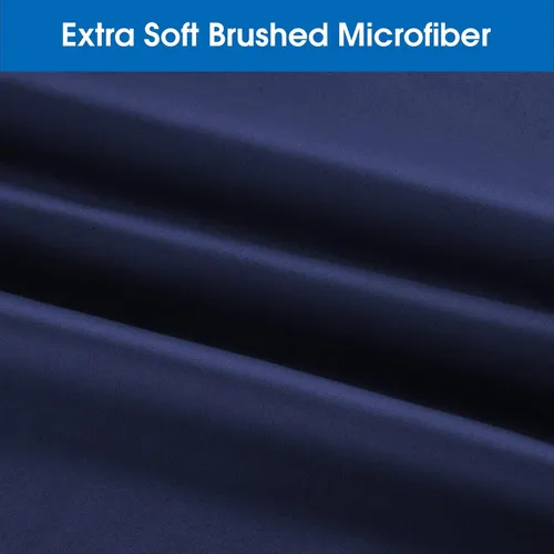 Vista 102 de HOMEIDEAS Sábanas de cama tamaño completo – Juego de 6 piezas (azul aguamarina) – Sábanas de ropa de cama de microfibra cepillada extra suave