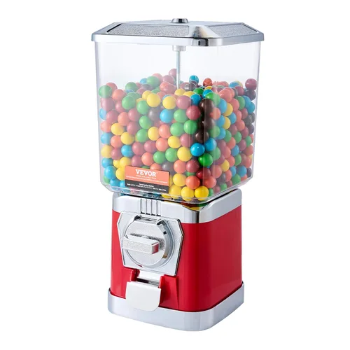 Vista 10 de VEVOR Máquina expendedora, banco de chicles clásico, máquina de chicles y caramelos de gran capacidad de carga, minimáquinas expendedoras, máquina