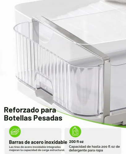 Vista 6 de 3-in-1 Laundry Detergent Holder + Storage Drawer + Drip Tray