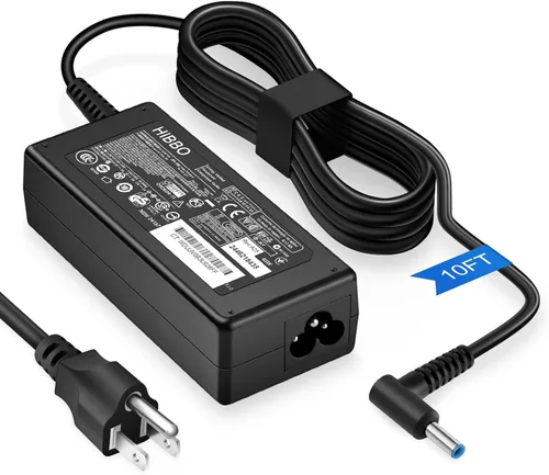 Vista 8 de Cargador compatible con computadora portátil HP 65W 45W Adaptador de energía punta azul inteligente
