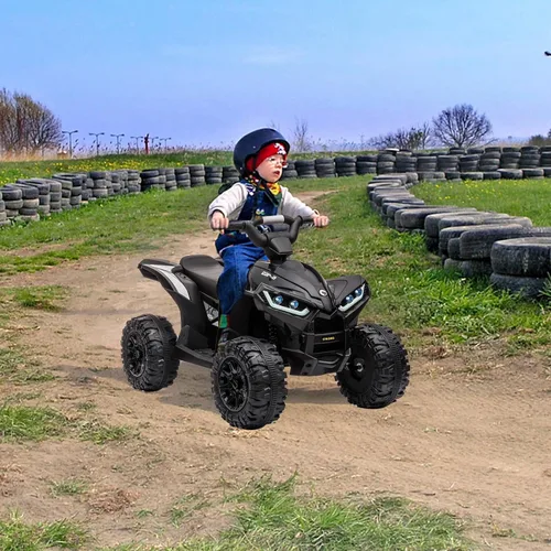 Vista 2 de ATV de 12 V para niños con control remoto, cuatro ruedas eléctricas, hasta Negro