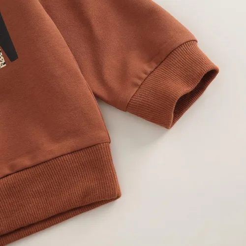 Vista 5 de AEEMCEM Conjunto de ropa de Halloween para bebé niña, sudadera con estampado de letras de Hello Pumpkin y pantalones acampanados de leopardo