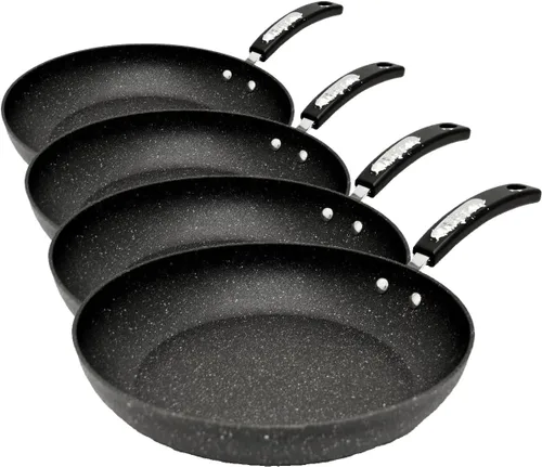 Vista 16 de Starfrit The Rock - Sartén antiadherente de 16 cm (6.5") para huevos - Aluminio forjado duradero - Apto para horno - Libre de PFOA - Fácil