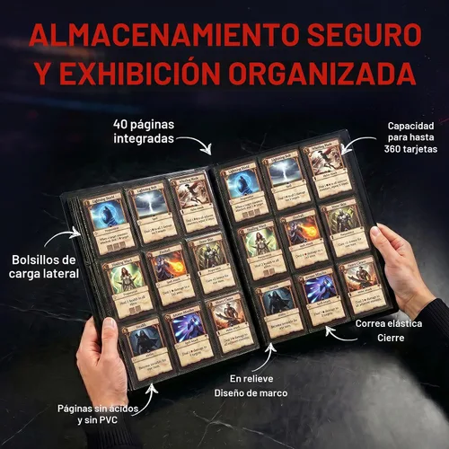 Vista 3 de Poke Ball Full-View Pro – Carpeta para guardar cartas de Pokémon, 9 por página