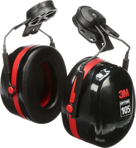 Vista 10 de 3M PELTOR - Orejeras Optime 105 de protección auditiva, compatible con E-A-Rfit, montaje, lijado y pulido