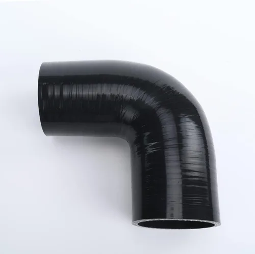 Vista 32 de AC PERFORMANCE ID 1.1" (28mm), Acoplador de codo de 90 grados, longitud de la pierna 3.5" (90mm), grosor de la pared 0.18" (4.5mm), 3 capas Negro
