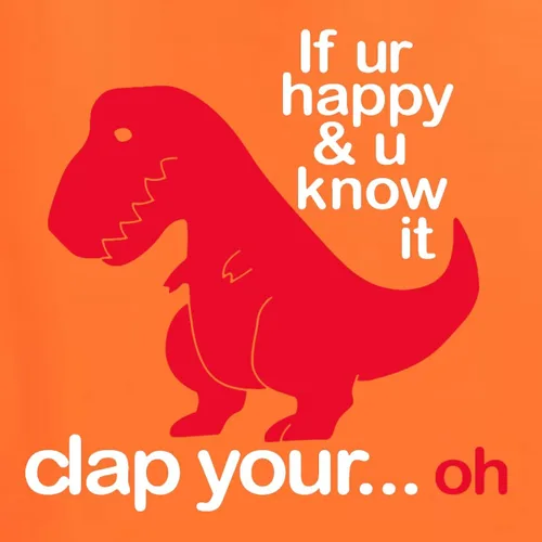 Vista 22 de Wild Bobby Sudadera con capucha unisex con estampado "If You're Happy and You Know it" de Dinausor