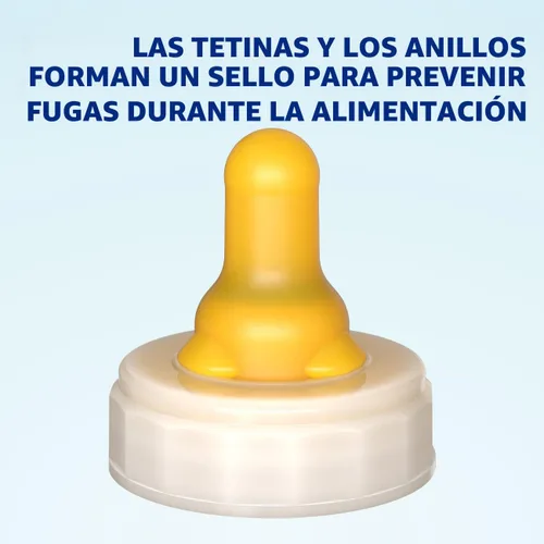 Vista 5 de Fórmula para bebé Similac con tetina y anillo giratorio, tetina y anillo para biberón infantil, sin látex, 50
