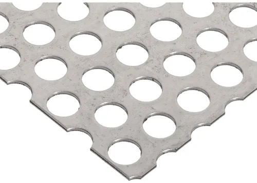 Vista 42 de 304, hoja perforada de acero inoxidable, sólida, acabo sin pulir (molinillo), sistema imperial, escalonada, 1