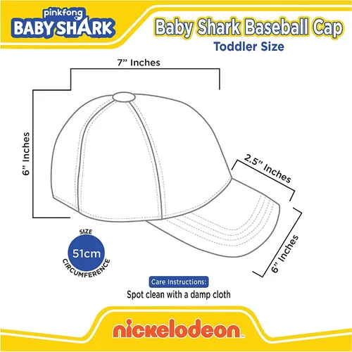 Vista 6 de Nickelodeon Gorra de béisbol ajustable para niños de 2 a 4 años
