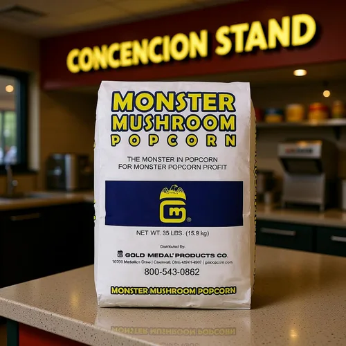 Vista 6 de Bolsa de palomitas de maíz con champiñones Monster de 35 libras