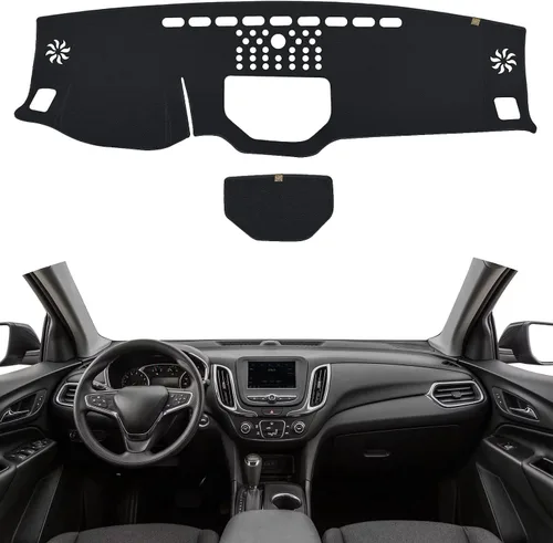Vista 22 de TUCAREST Funda para salpicadero Compatible con Ch-Evy Silverado 1500/2500 HD/ 3500 HD 2019 2020 2021 2022 2023, GM-C Sierra 1500/2500 HD/ 3500 HD