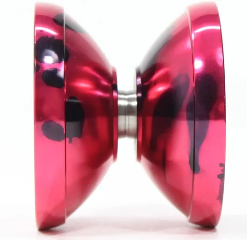 Vista 3 de J2 YoYo - YoYo ancho de mono-metal con aspecto bi-metálico (rosa)