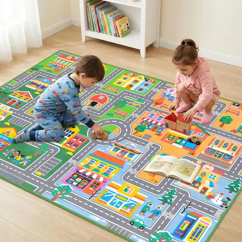 Vista 11 de Alfombra infantil ABC para sala de juegos, alfombra del alfabeto para dormitorio, educativa para aprender preescolar, alfombras para guardería