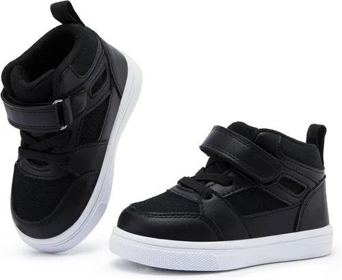 Vista 4 de BMCiTYBM Zapatos para bebé niño y niña, suaves, antideslizantes, ligeros, para caminar por el primer paso de 6, 9, 12, 18, 24 meses