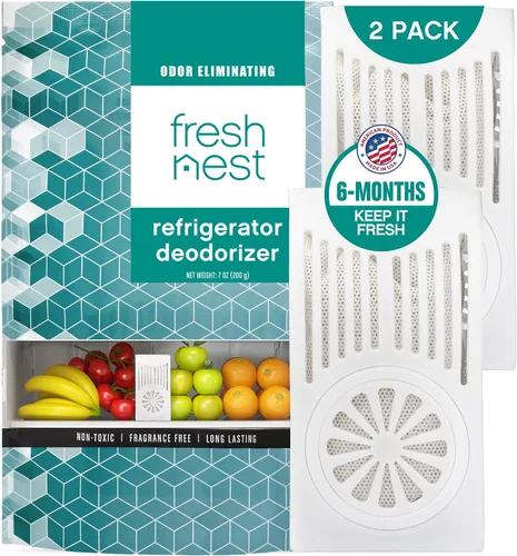 Vista 9 de Desodorizador para refrigerador con zeolitas (paquete de 1) – Eliminador de olores para refrigerador y congelador – eclipsa las bolsas