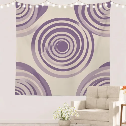 Vista 51 de Batmerry Abstract Repeat Polyester Tapestry, Tiled Directional Lightweight Wall Hanging High-Definition Print Backdrop For Dorm Room Bedroom Living