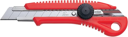 Vista 15 de NT Cutter - Cuchillo multiusos de agarre de aluminio fundido a presión de serie Premium Evolution PMG con bloqueo automático, hoja negra extra
