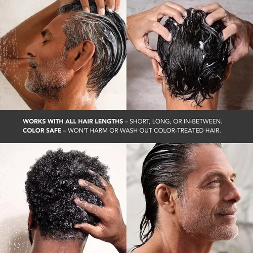 Vista 4 de Caldera + Lab The Shampoo + Conditioner Bundle Dúo de cuidado del cabello para hombres para cabello sano y más completo, limpiador