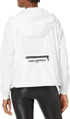 Vista 2 de Karl Lagerfeld Paris Bombardero con capucha para mujer