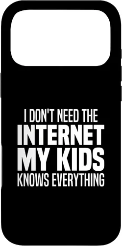 Vista 22 de I Don't Need The Internet My Kids Knows Everything - Parents Case for iPhone 17