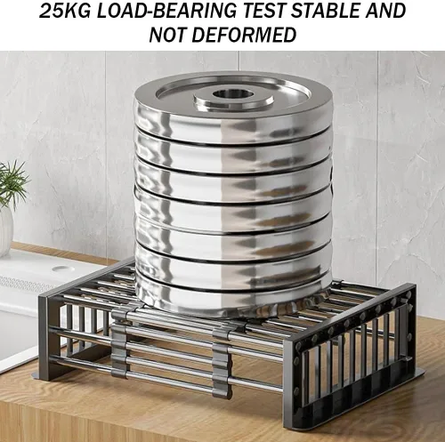 Vista 5 de Extend - Cesta de drenaje para fregadero de cocina, estante retráctil de acero inoxidable con pluma ajustable, cesta extensora multifuncional