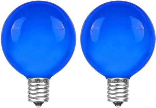 Vista 17 de Novelty Lights Paquete de 25 tiras de luces multicolor G40 para exteriores